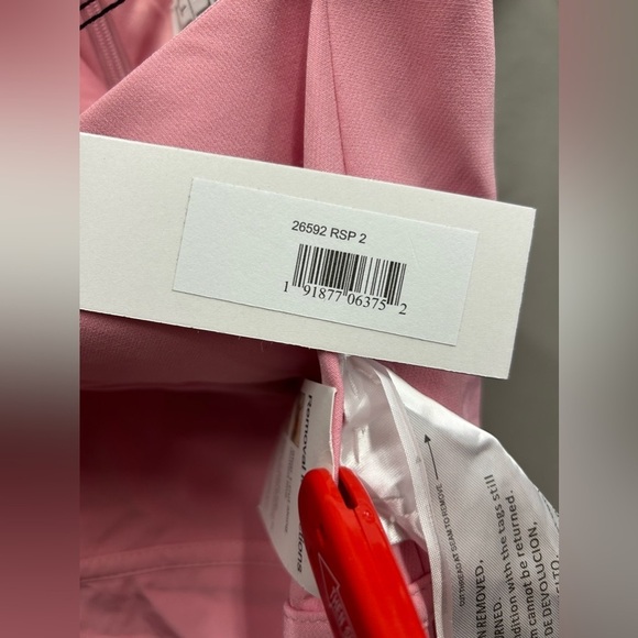 IEENA FOR MAC DUGGAL 26592 / 70149 NWT One Shoulder Puff Sleeve Gown - Picture 6 of 6